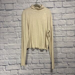 New American Eagle Cream Mockneck Top XL